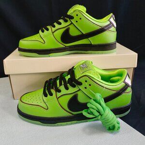 Nike SB Dunk Low The Powerpuff Girls Buttercup Green